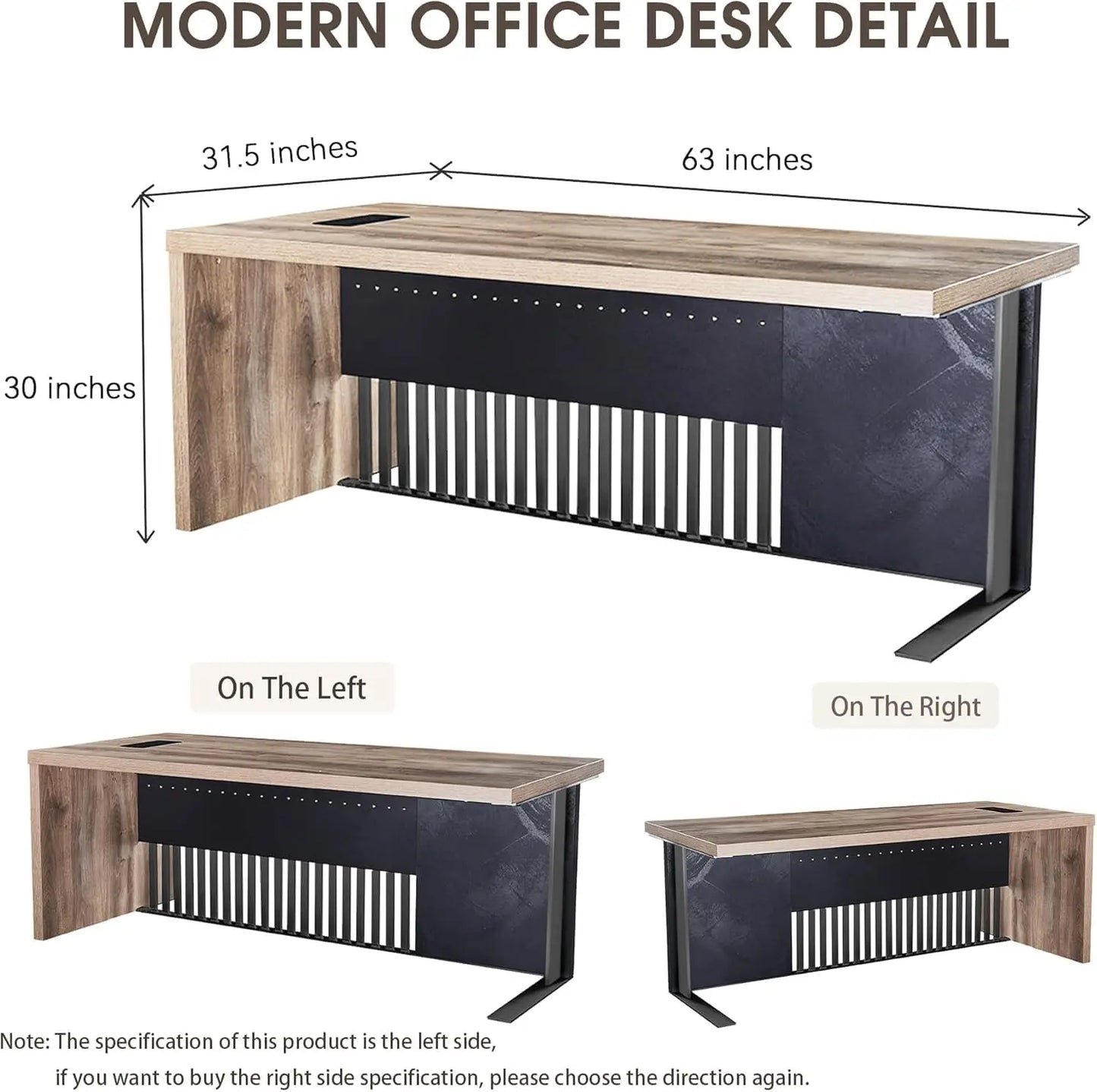 Modern Executive Office Desk For Home Office Computer Writing Desk