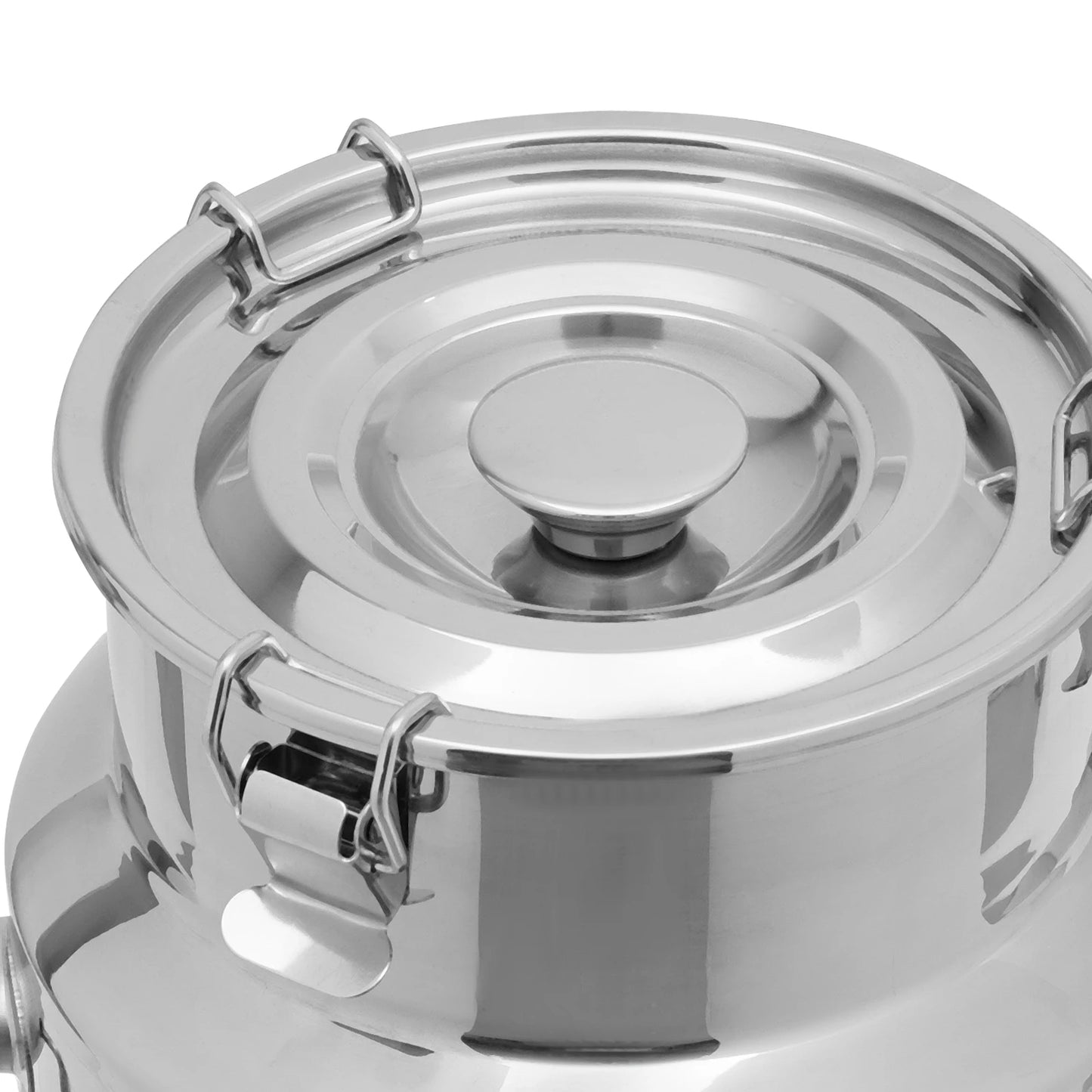 Bymaocar 304 Stainless Steel Milk Can With Spigot Beverage Dispenser