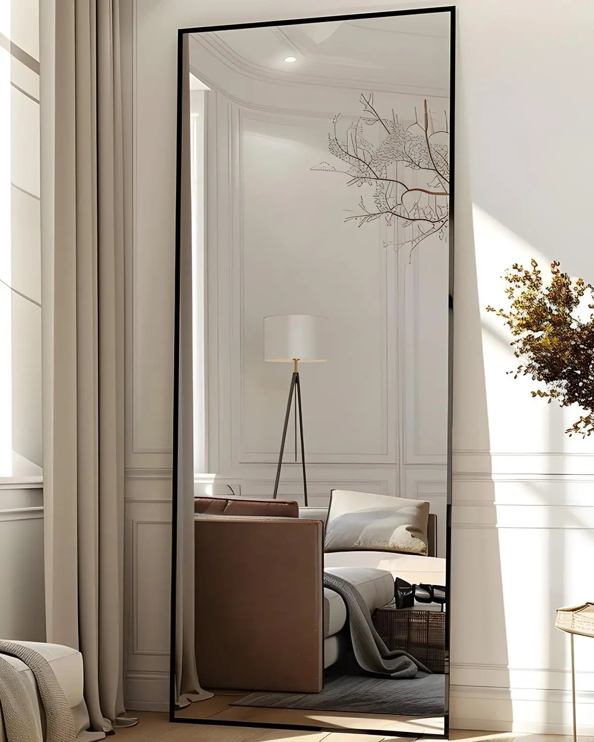 Antok Full Length Floor Mirror With Stand For Bedroom