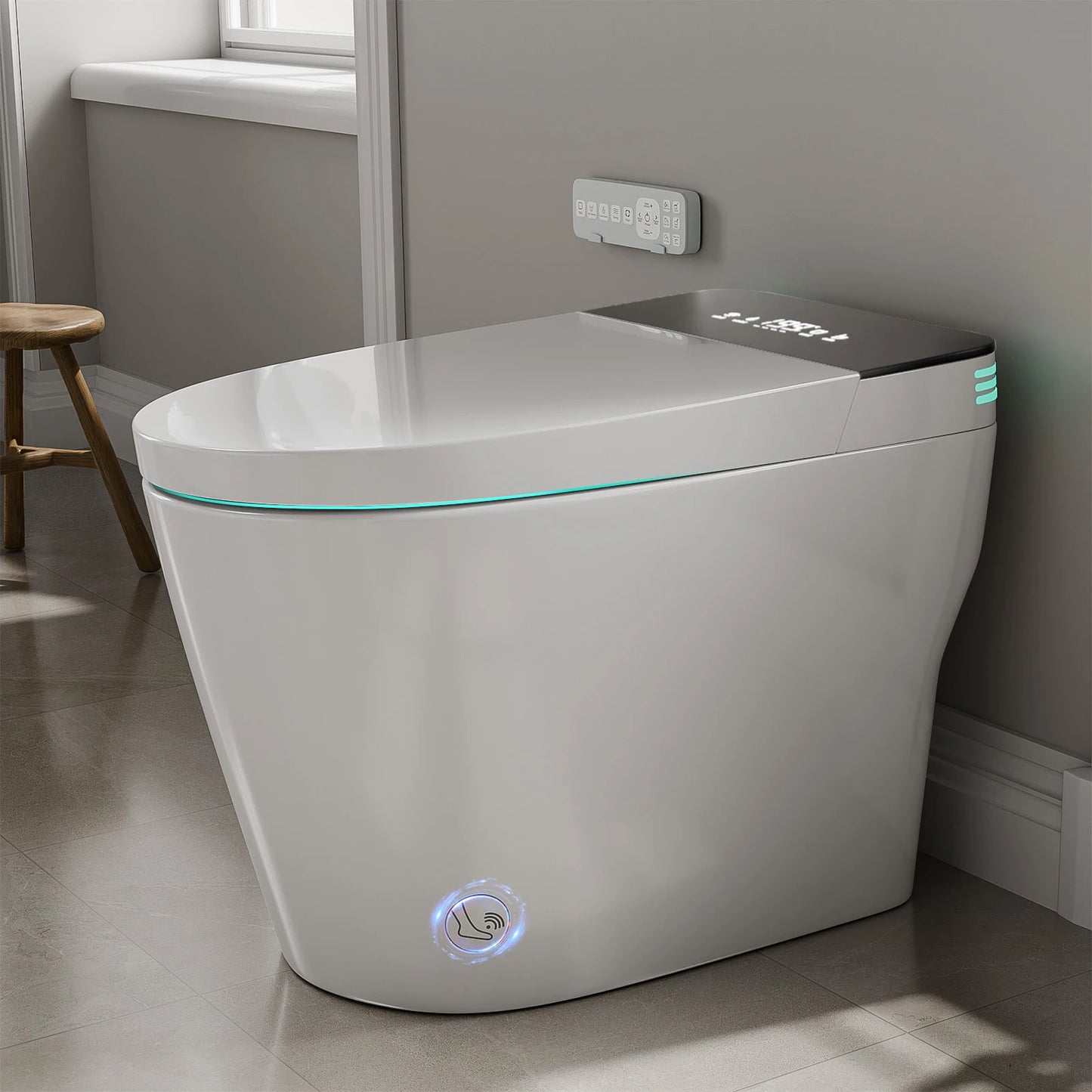 Smart Bidet Toilet With Auto Open Close And Heated Seat