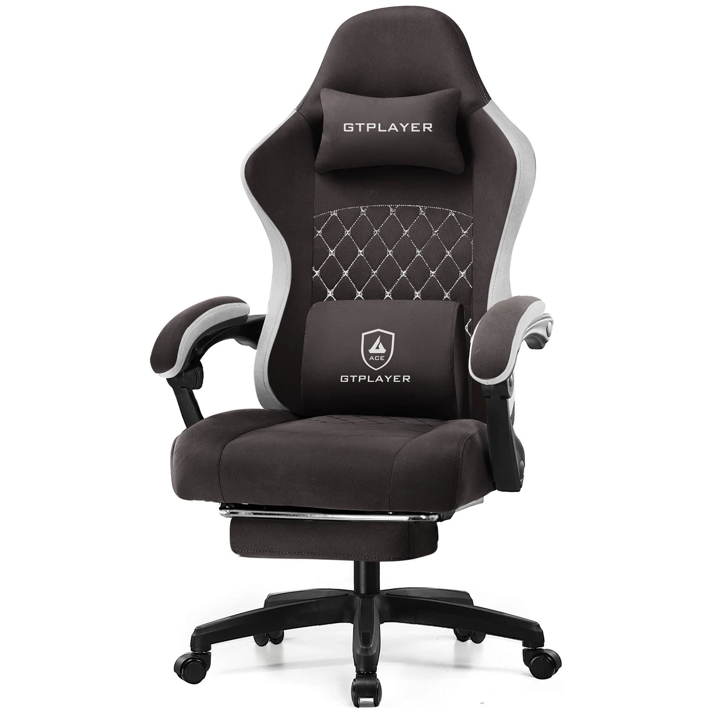 GTPLAYER Gaming Chair With Pocket Spring Cushion, Ergonomically-Designed Lumbar Support