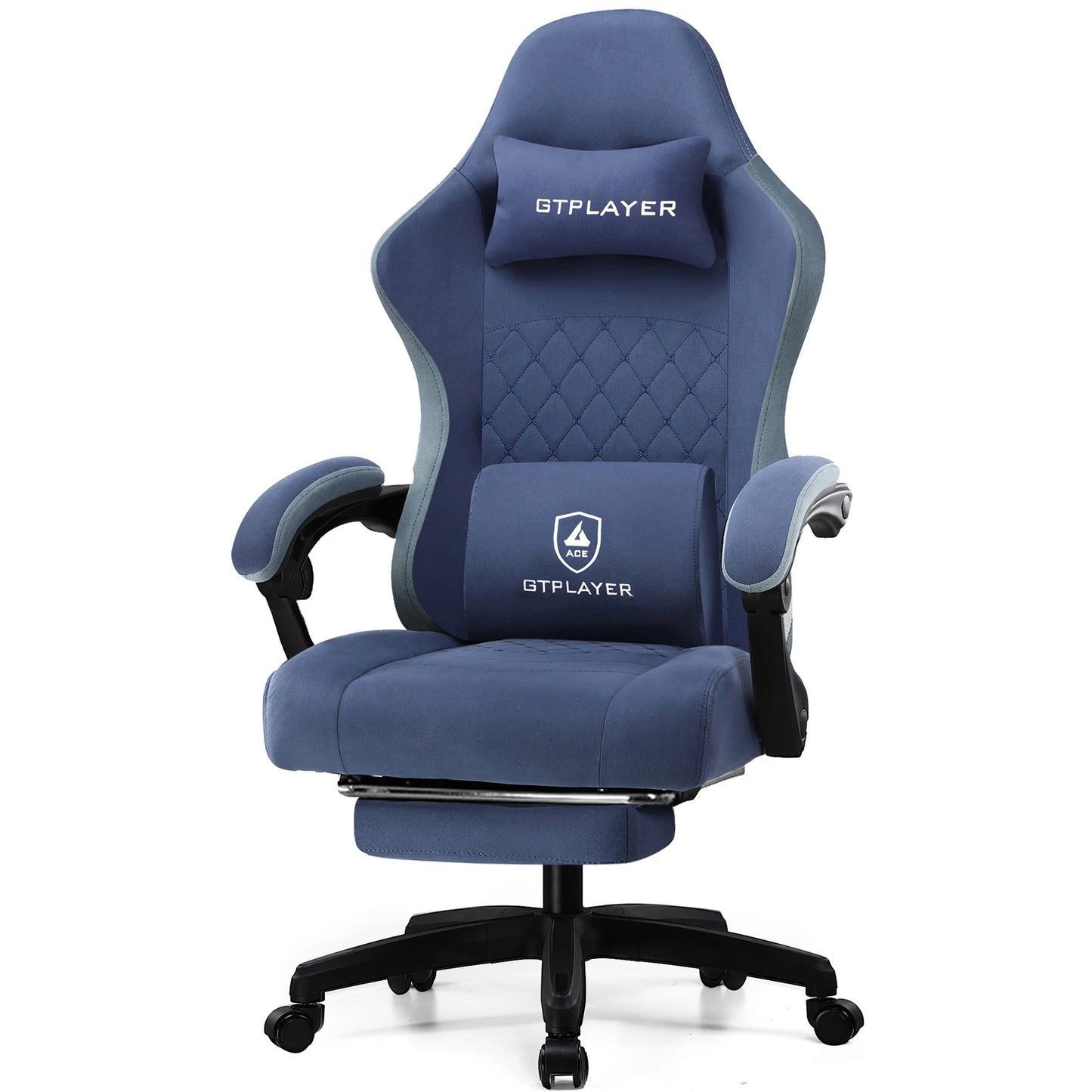 GTPLAYER Gaming Chair With Pocket Spring Cushion, Ergonomically-Designed Lumbar Support