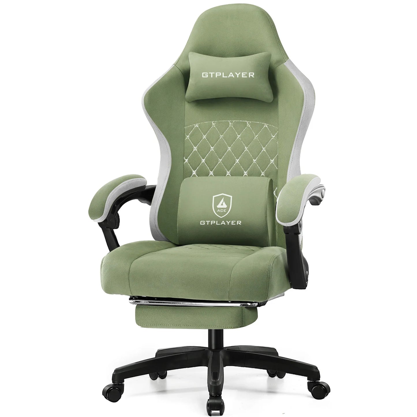 GTPLAYER Gaming Chair With Pocket Spring Cushion, Ergonomically-Designed Lumbar Support