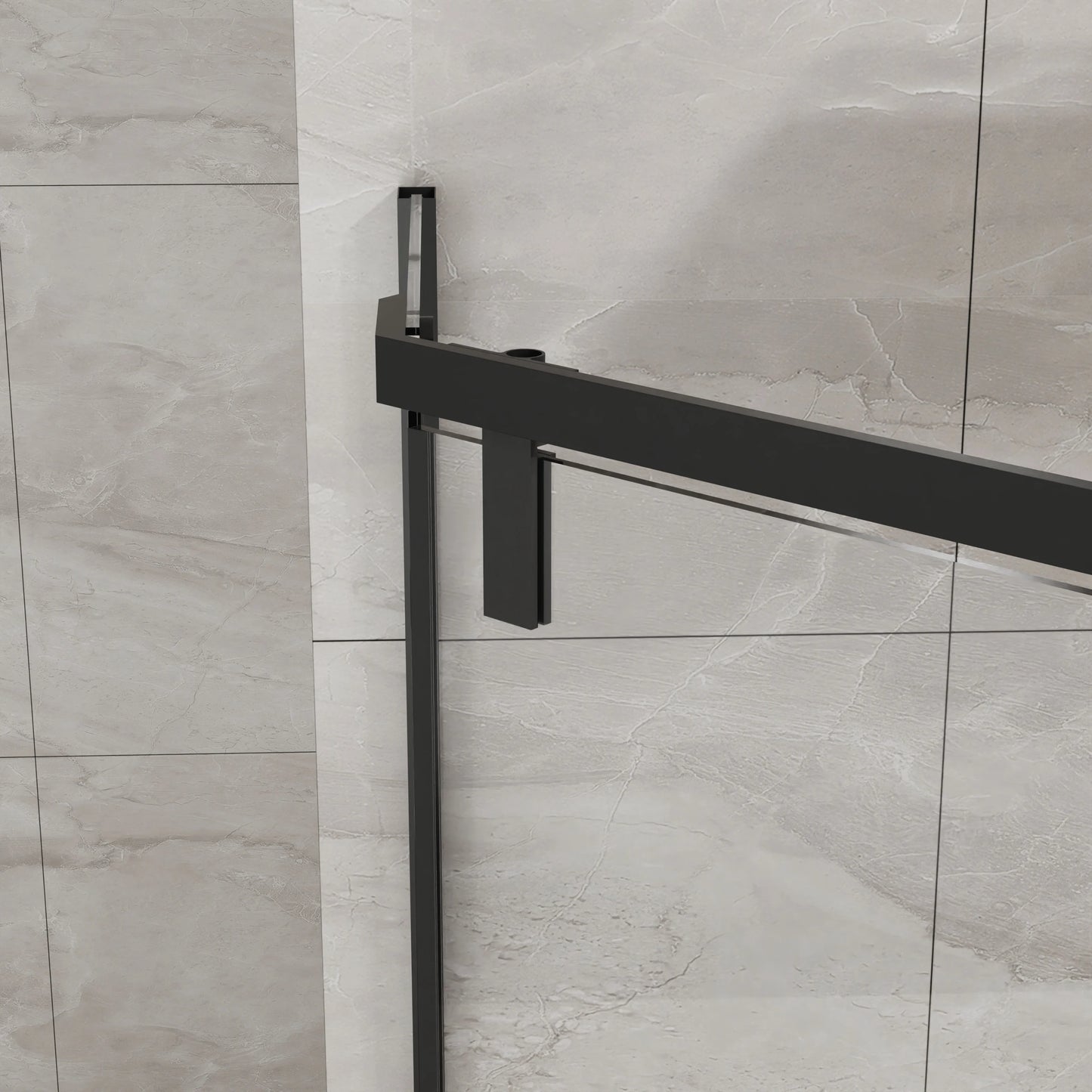 Frameless Shower Door Neo Angle Corner Enclosure Quarter Inch Clear Glass Pivot