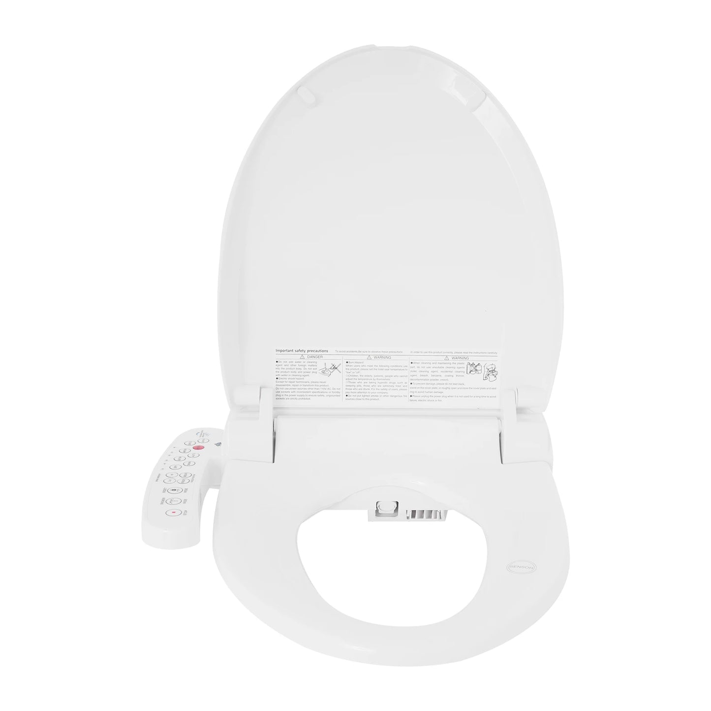 Smart ABS Toilet Seat Cover With Heater And Night Light