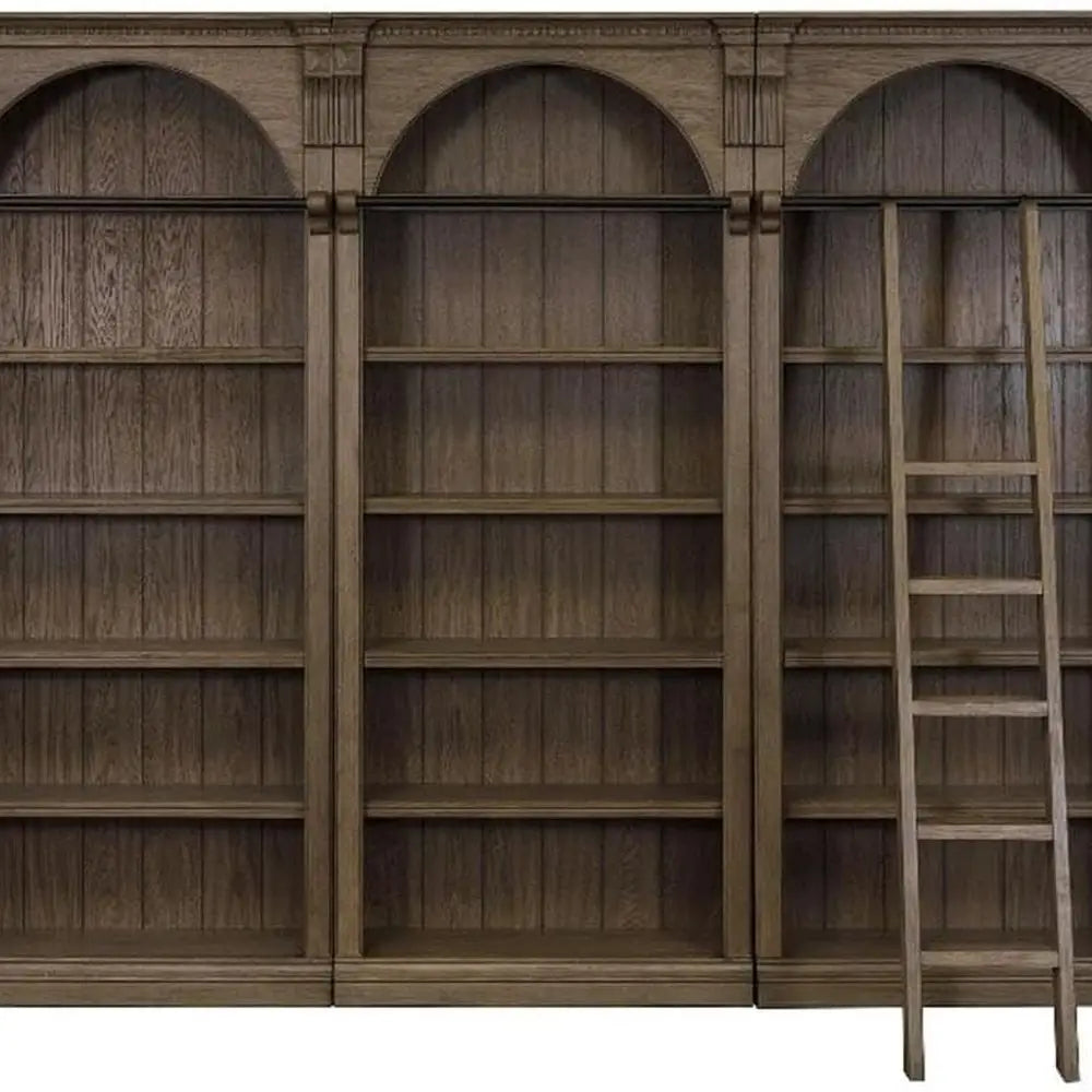 Traditional Ladder Shelf With Storage And Display For Living Room
