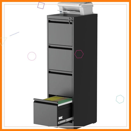 Locking Steel File Cabinet Storage For Legal Letter A4 Documents