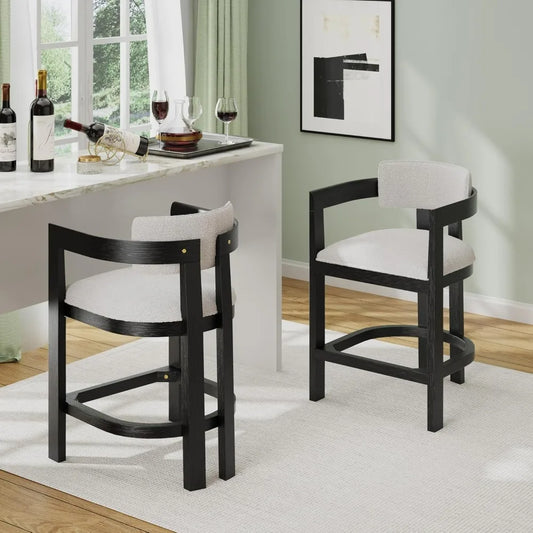 XMSJ Ryland Modern Counter Height Bar Stools Set of 2