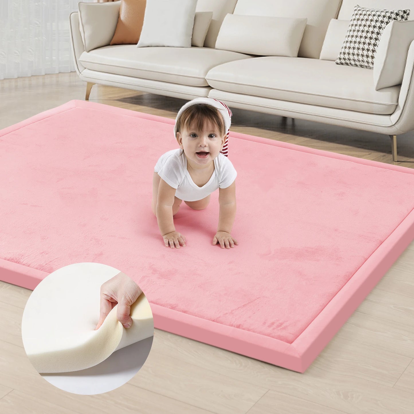 PaPaMat Baby Play Mat Tatami Style NonSlip Living Room Rug