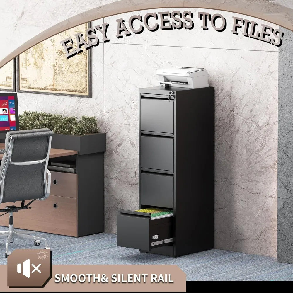 Locking Steel File Cabinet Storage For Legal Letter A4 Documents