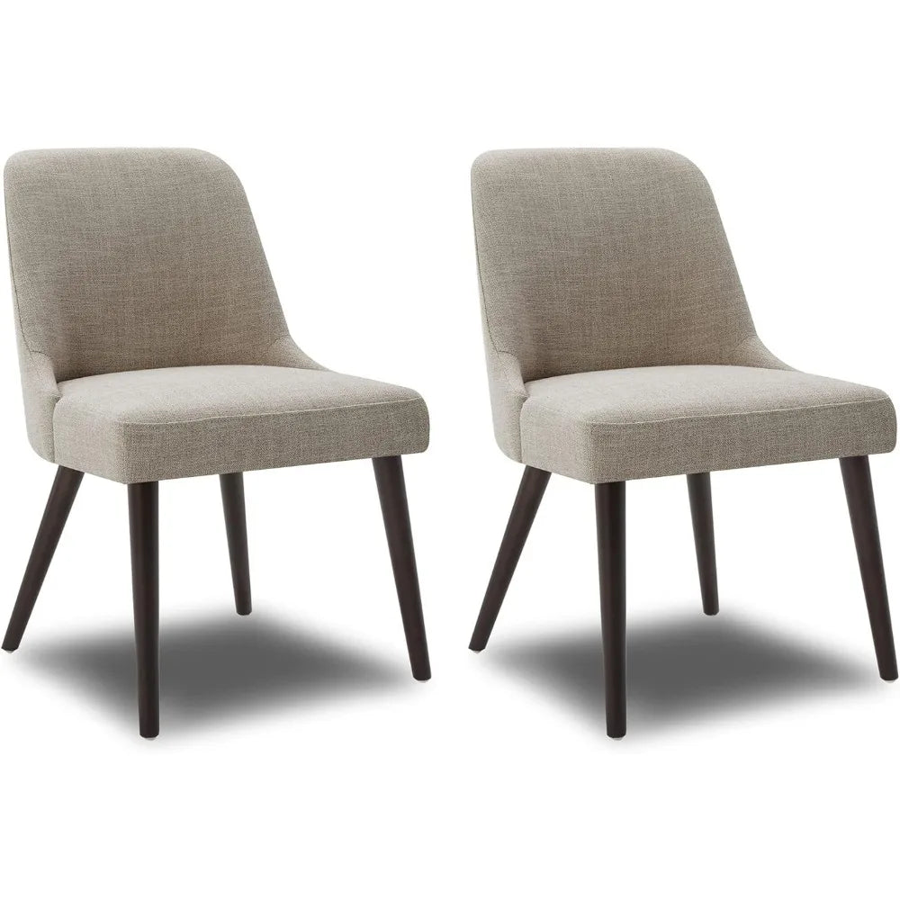 Mid-Century Modern Upholstered Dining Chair Set of 2