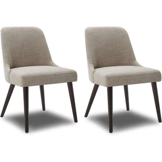 Mid-Century Modern Upholstered Dining Chair Set of 2
