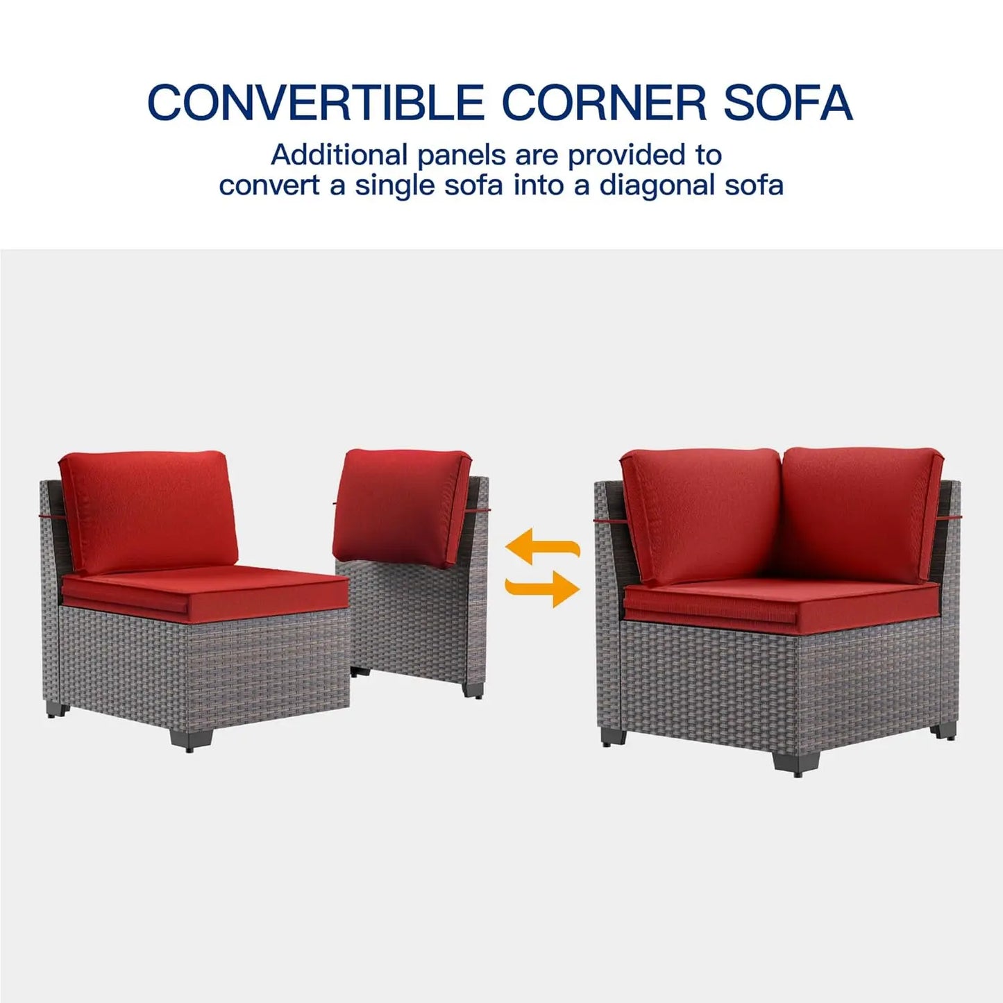 XIAOLANG Outdoor Patio Furniture Set With Glass Table
