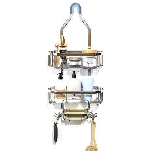 Three Tier Shower Shelf Large Capacity for Towels and Bath
