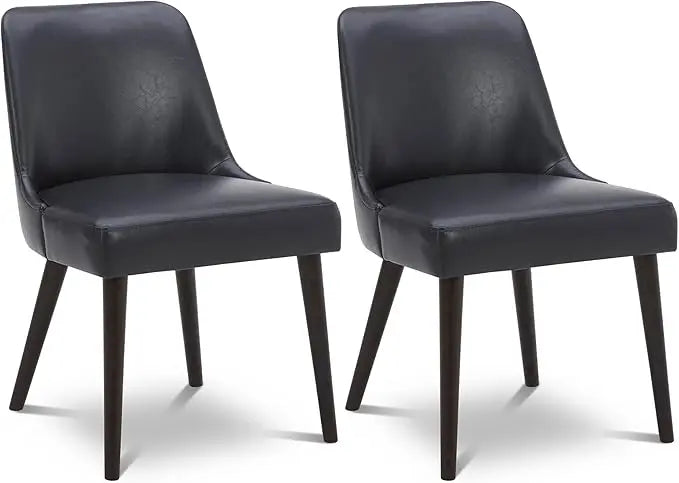 Mid-Century Modern Upholstered Dining Chair Set of 2