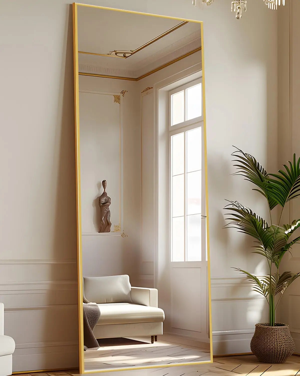 Antok Full Length Floor Mirror With Stand For Bedroom