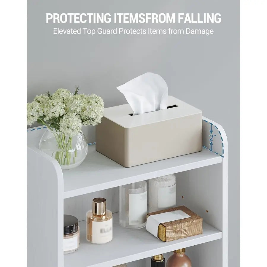 XMSJ Bathroom Storage Cabinet Two Door Corner Organizer