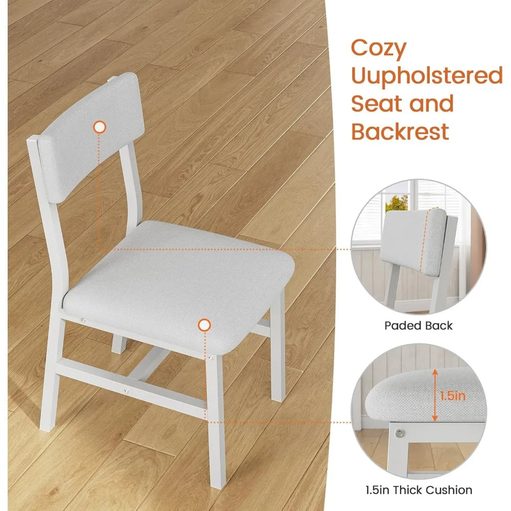 OIMG Extendable Dining Table Set For 4 6 With Chairs
