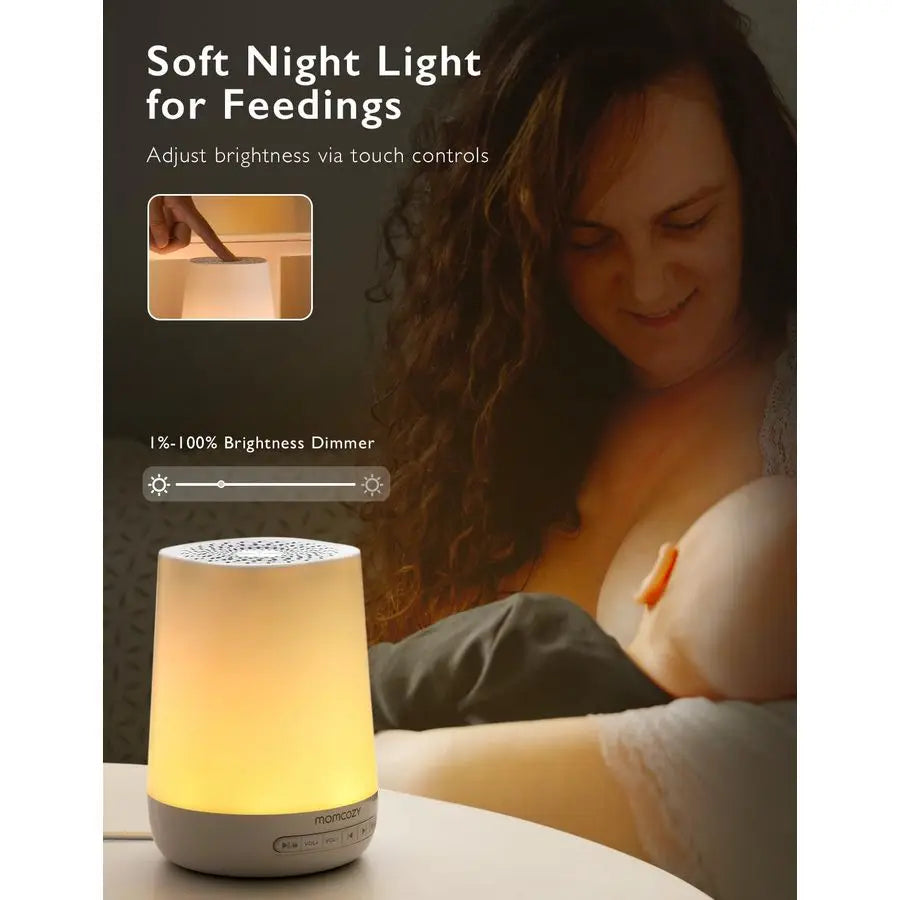 Baby White Noise Machine With Night Light And 34 Soothing Sounds