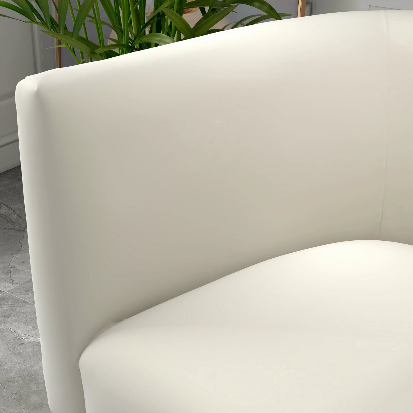 Modern Velvet Round Accent Chairs Set for Living Room