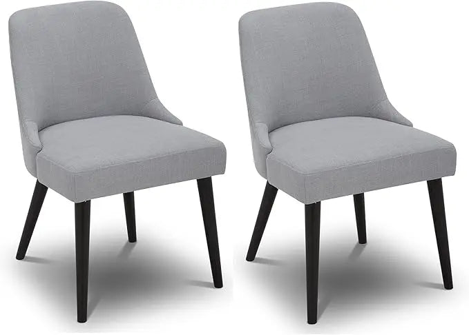 Mid-Century Modern Upholstered Dining Chair Set of 2