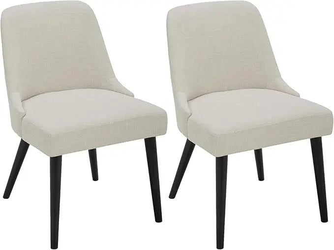 Mid-Century Modern Upholstered Dining Chair Set of 2