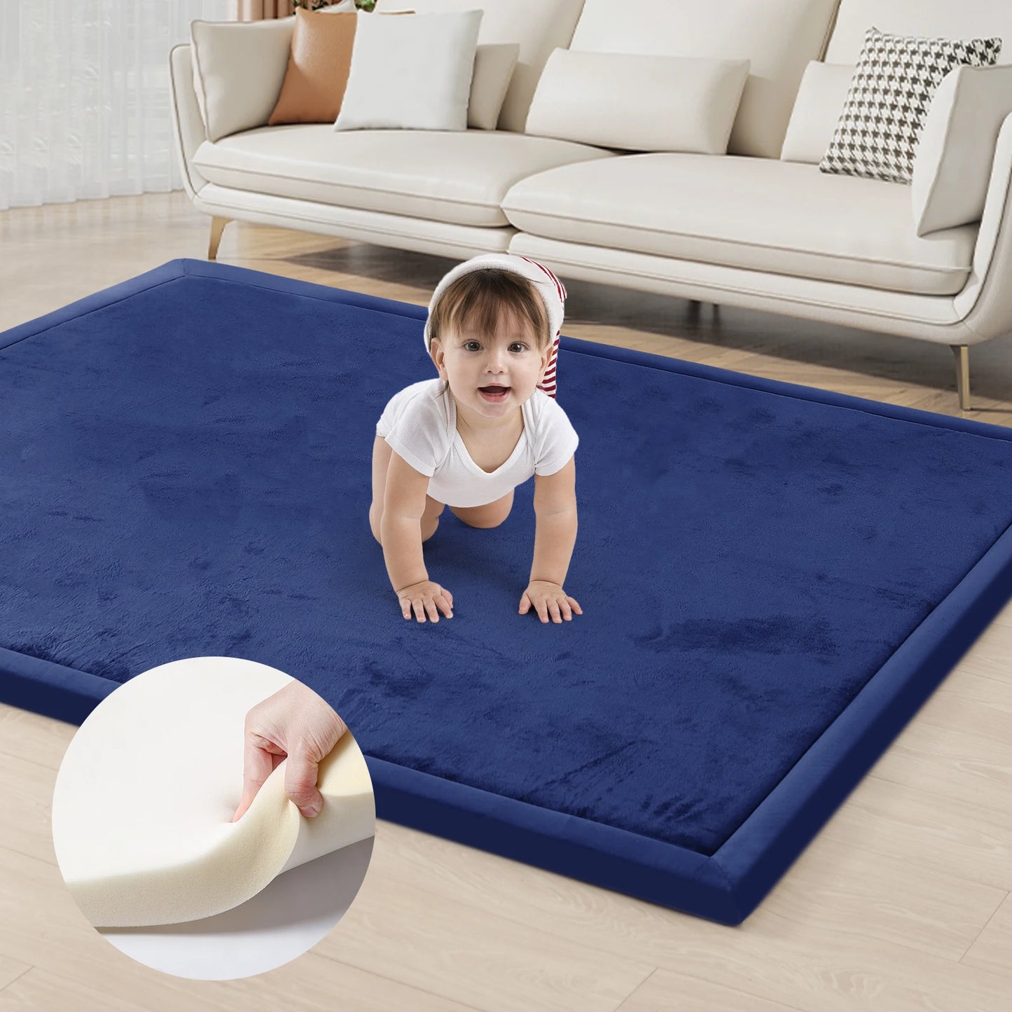 PaPaMat Baby Play Mat Tatami Style NonSlip Living Room Rug
