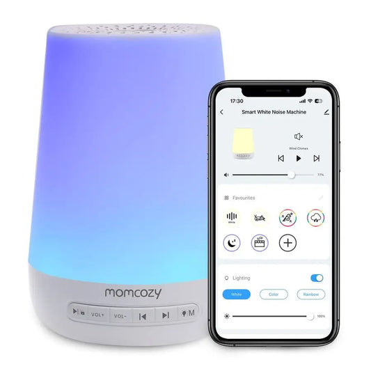 Baby White Noise Machine With Night Light And 34 Soothing Sounds