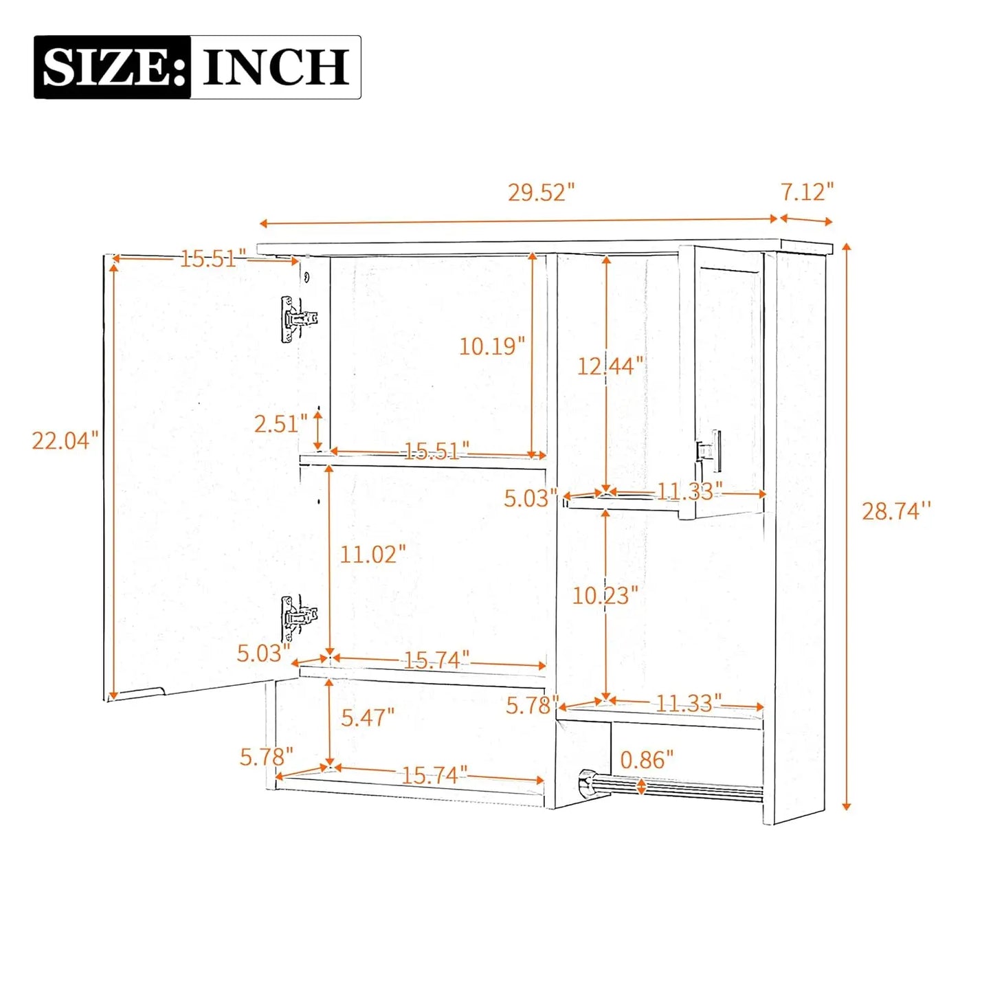 Bathroom Medicine Cabinet With Mirror And Towel Bar Wall Mount