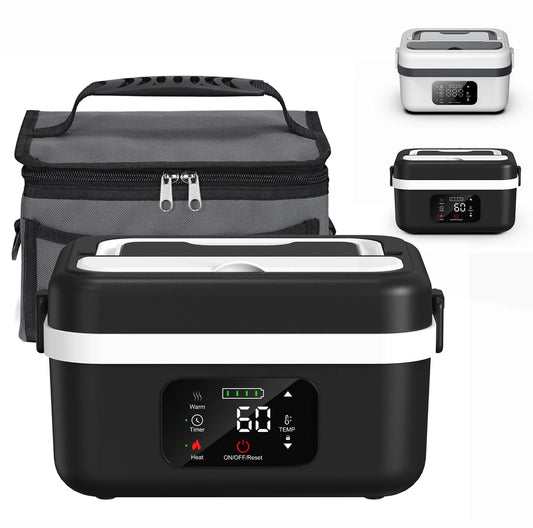Wireless Electric Insulated Lunch Box Stainless Steel 8000mAh Battery 60W