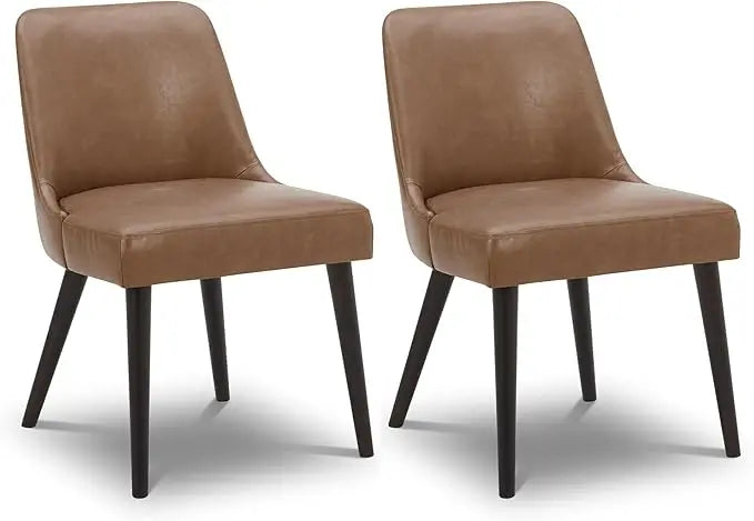 Mid-Century Modern Upholstered Dining Chair Set of 2