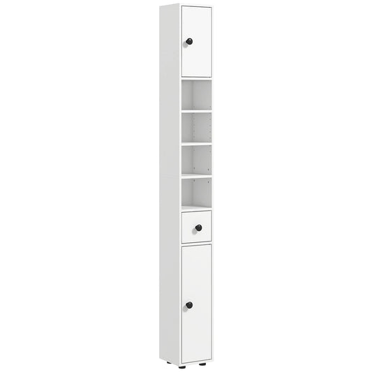 Kleankin Bathroom Storage Cabinet With Open Shelves