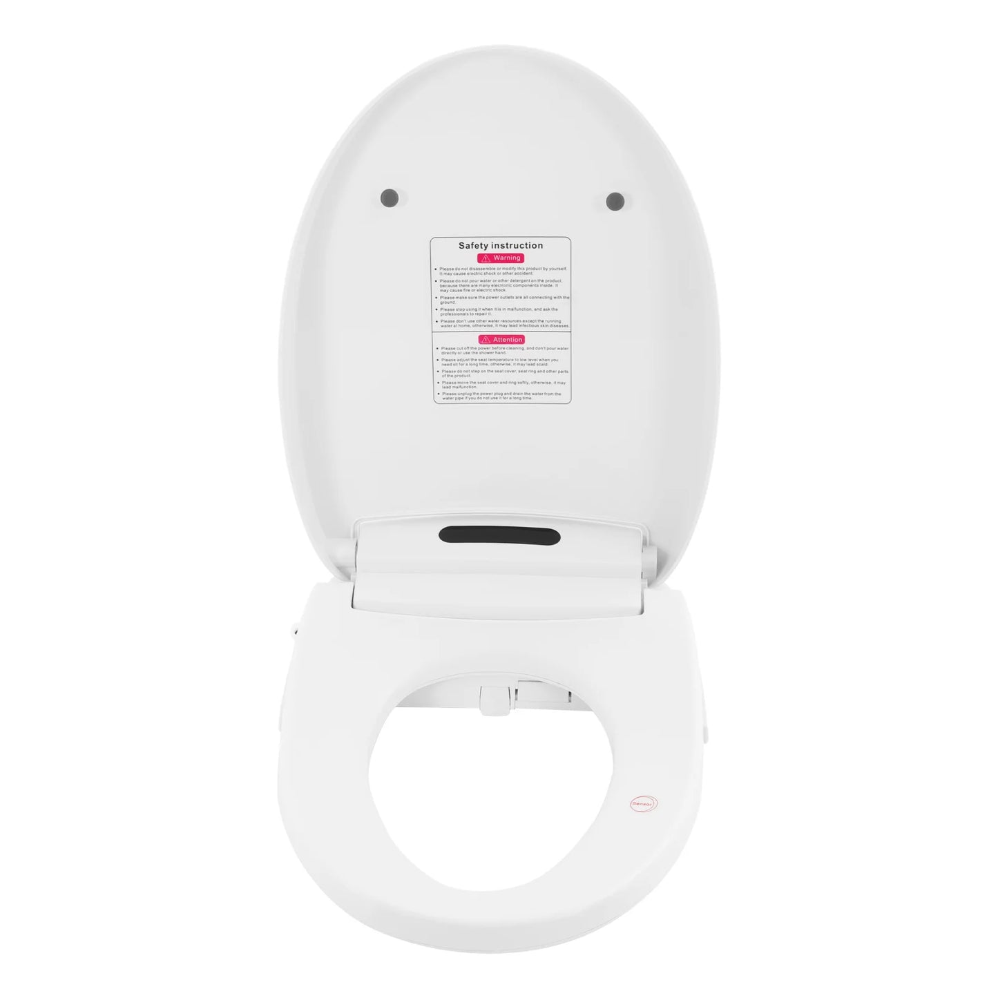 Intelligent Electric Bidet Toilet Seat With Remote And Self-Cleaning Nozzle