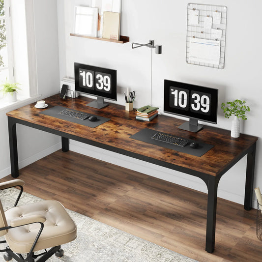 Tribesigns Extra Long Computer Desk For Home Office 2 Person