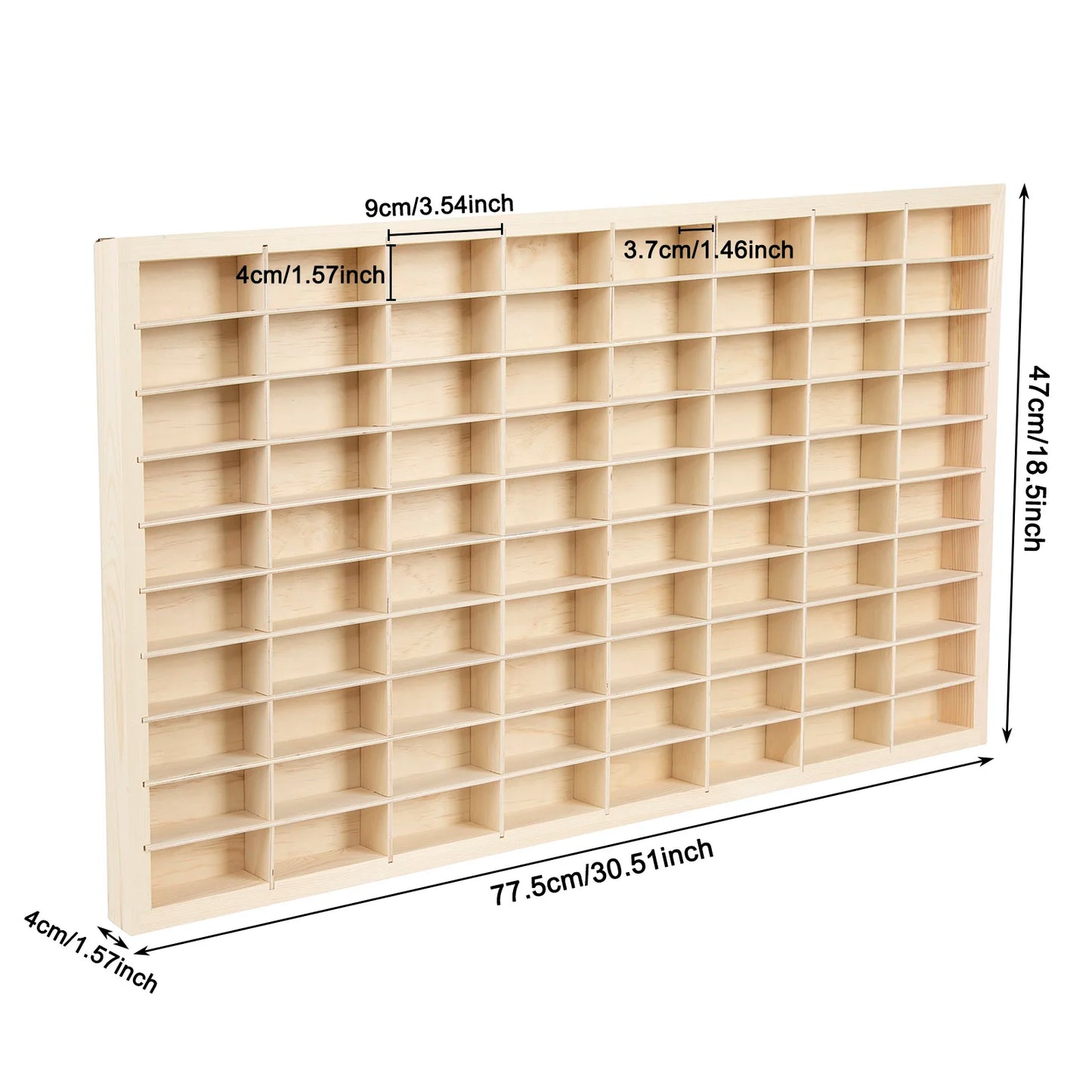 Wood Display Shelf For 80 Diecast Cars Sixty Fourth Scale