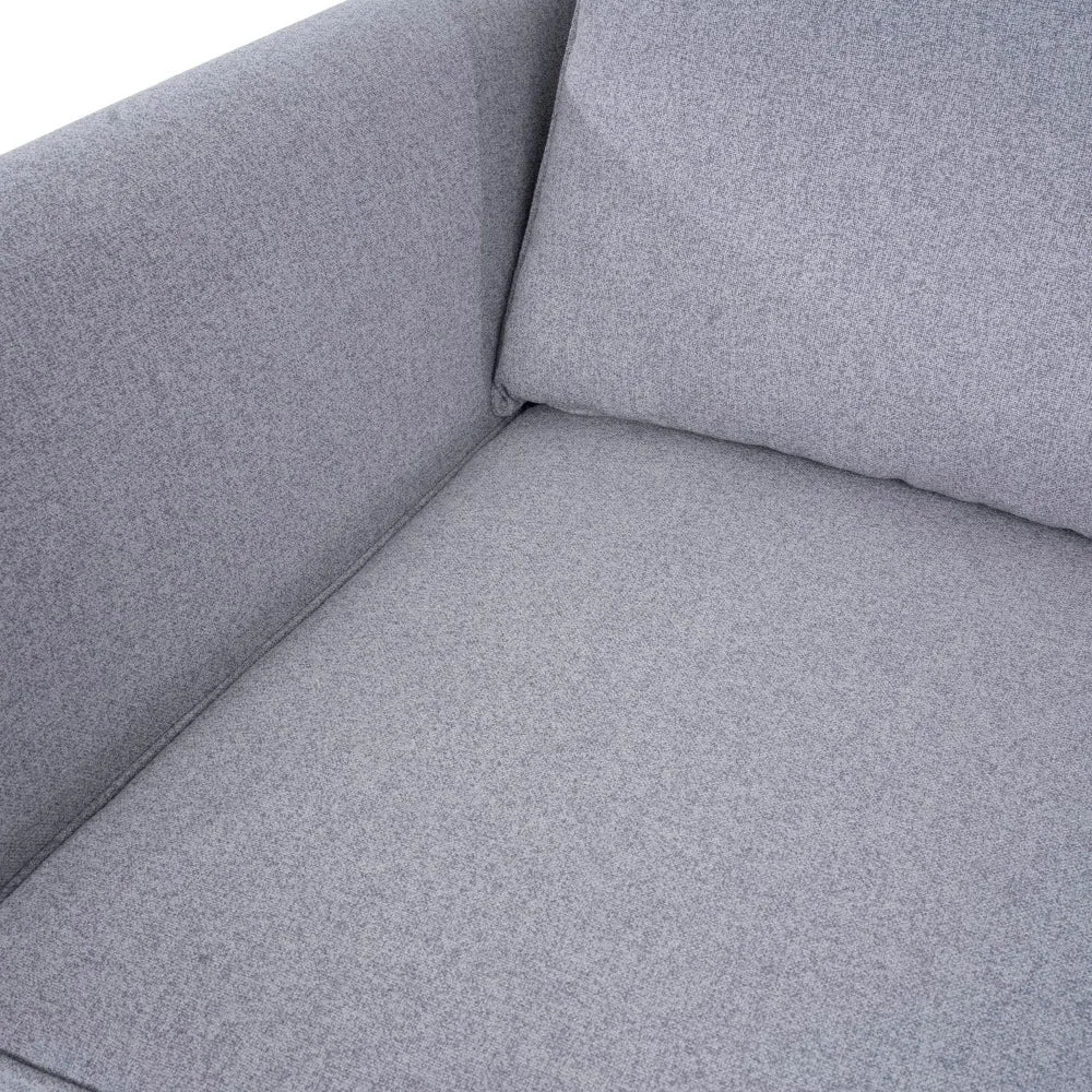 Modular Linen Loveseat Sofa With Extendable Sleeper Bed