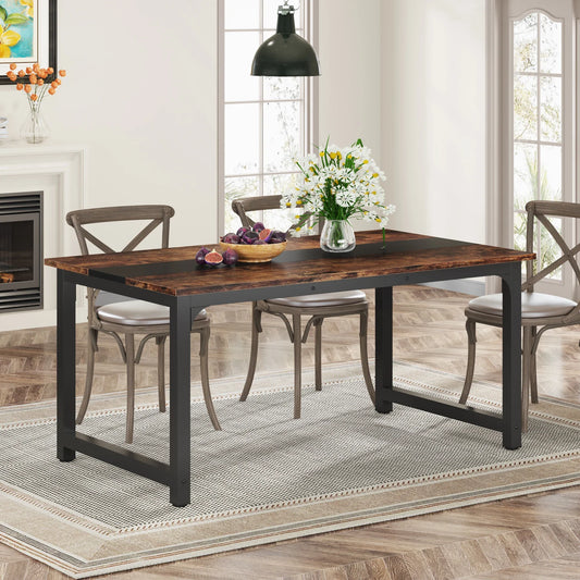 Tribesigns Industrial Dining Table Kitchen and Dining Room
