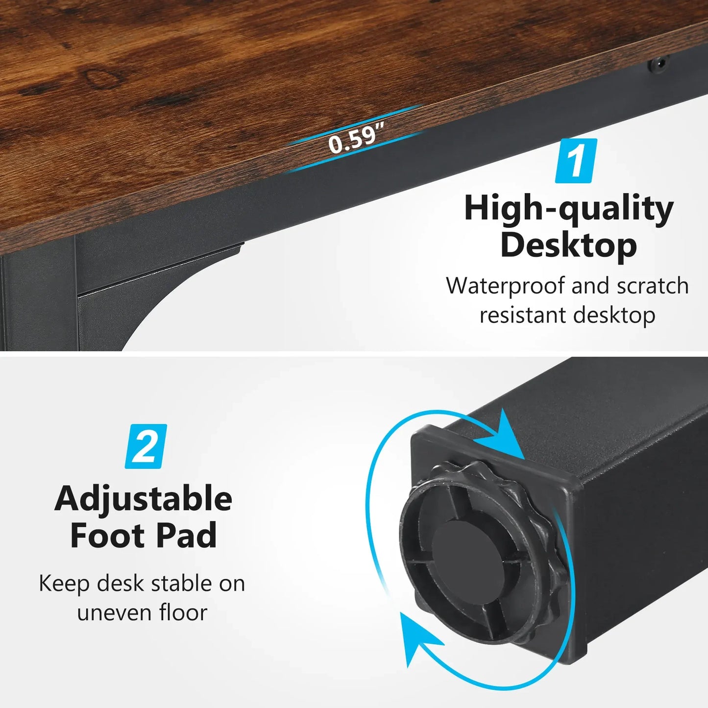 Tribesigns Extra Long Computer Desk For Home Office 2 Person