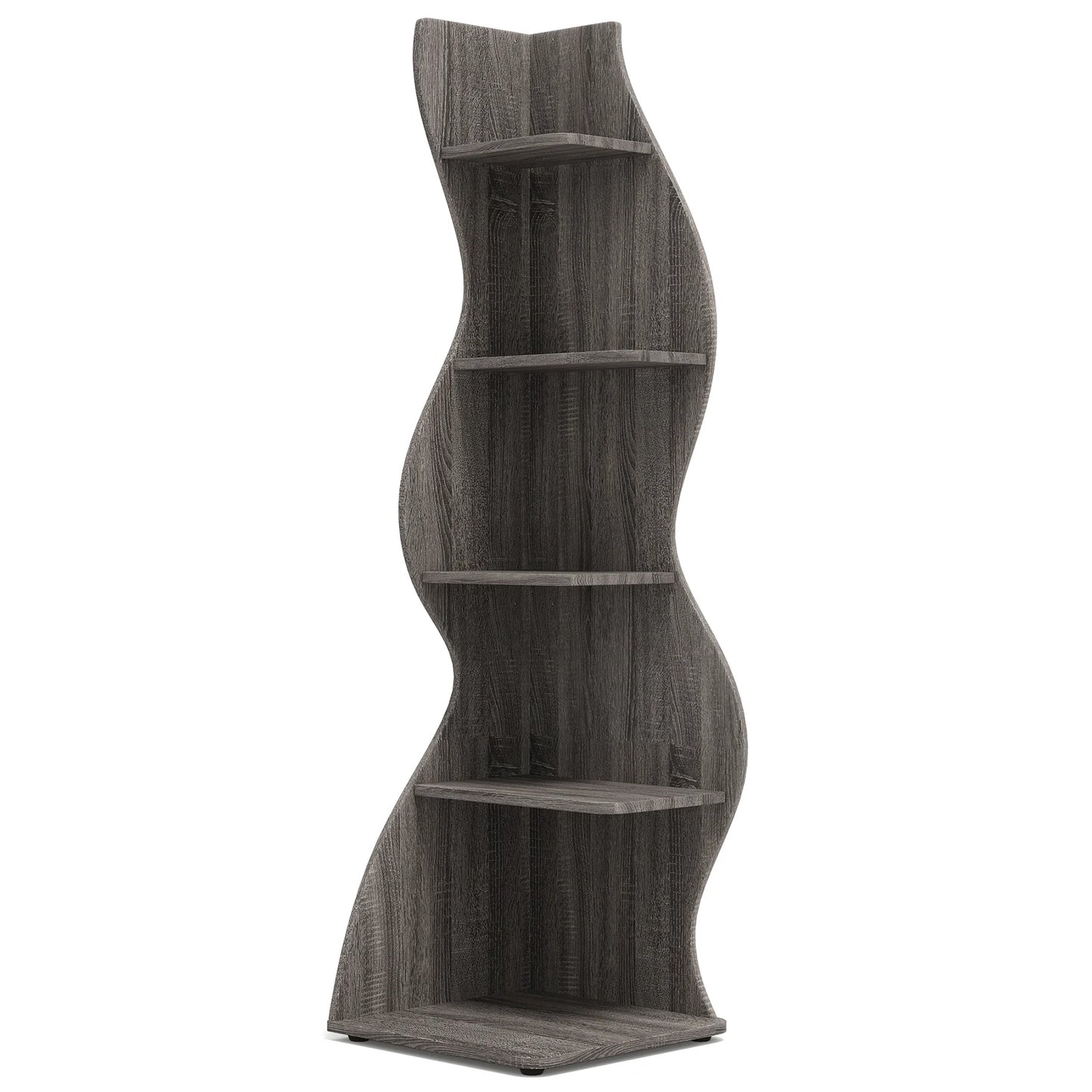 Tribesigns 5-Tier Corner Shelf Wall Bookshelf