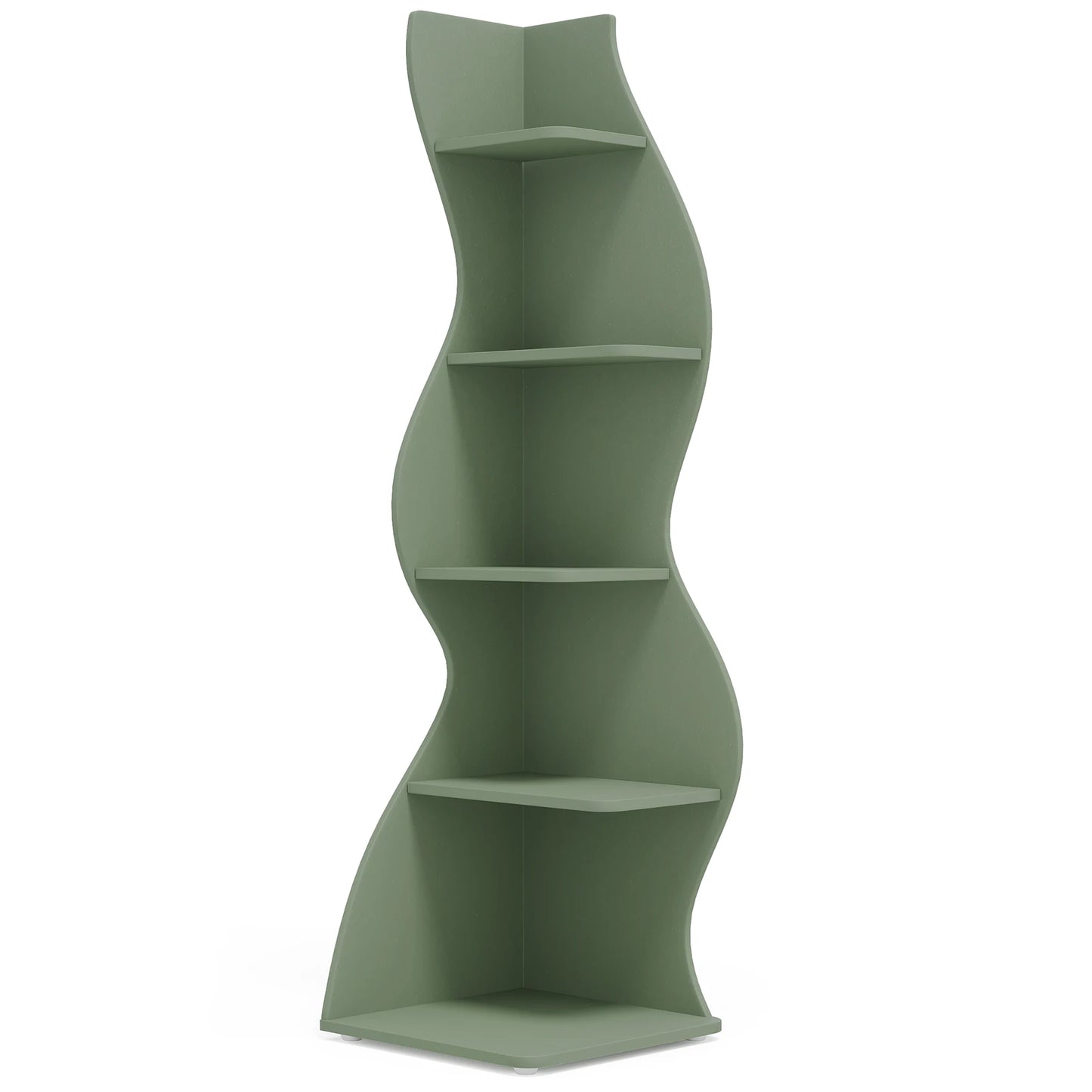 Tribesigns 5-Tier Corner Shelf Wall Bookshelf
