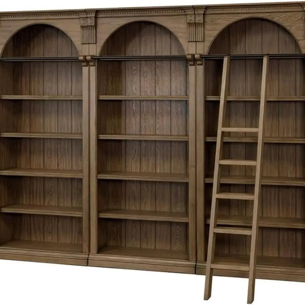 Traditional Ladder Shelf With Storage And Display For Living Room