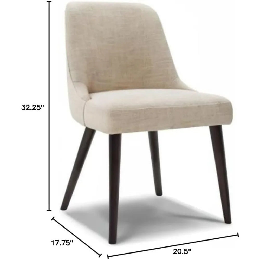 Mid-Century Modern Upholstered Dining Chair Set of 2