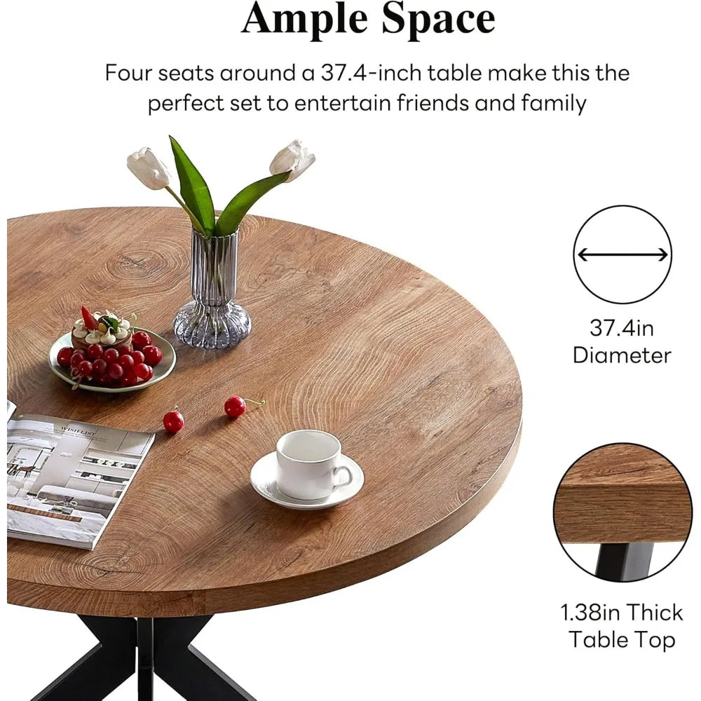 RBXC Round Dining Table Set For Two With Chairs Included
