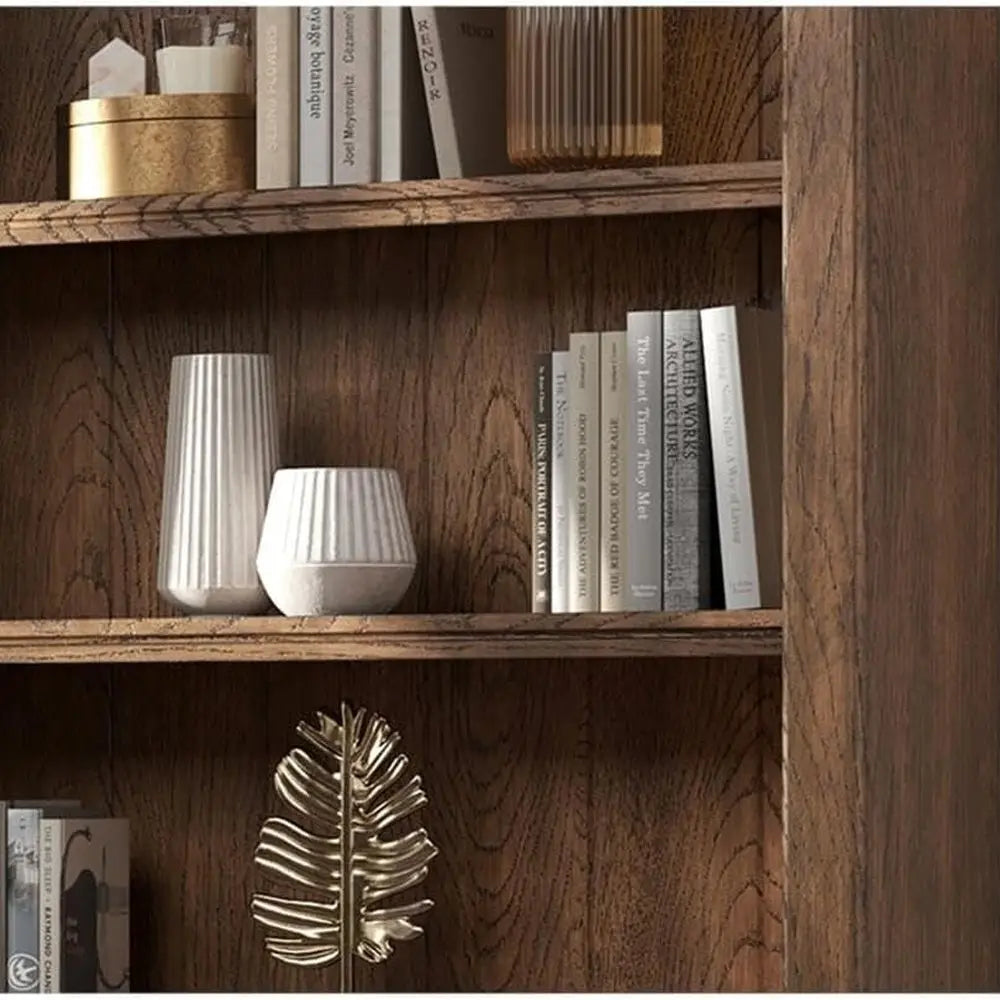 Traditional Ladder Shelf With Storage And Display For Living Room