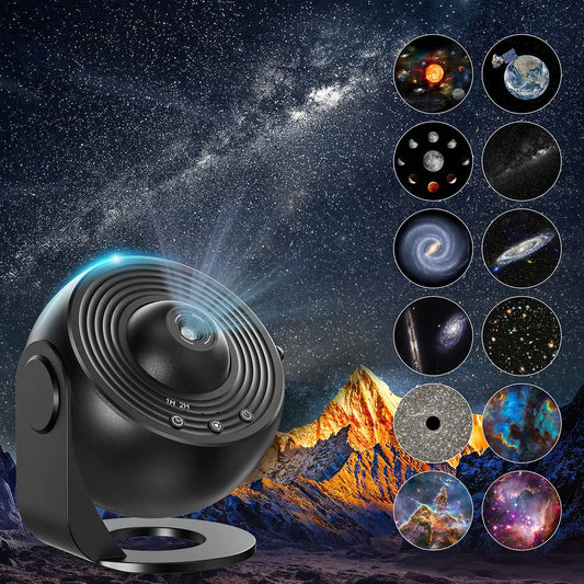 Mexllex Galaxy Ultral Star Projector 13 Film Discs Night Light