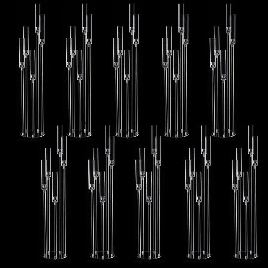VINCIGANT Five Arm Acrylic Candelabra Floor Centerpiece for Wedding