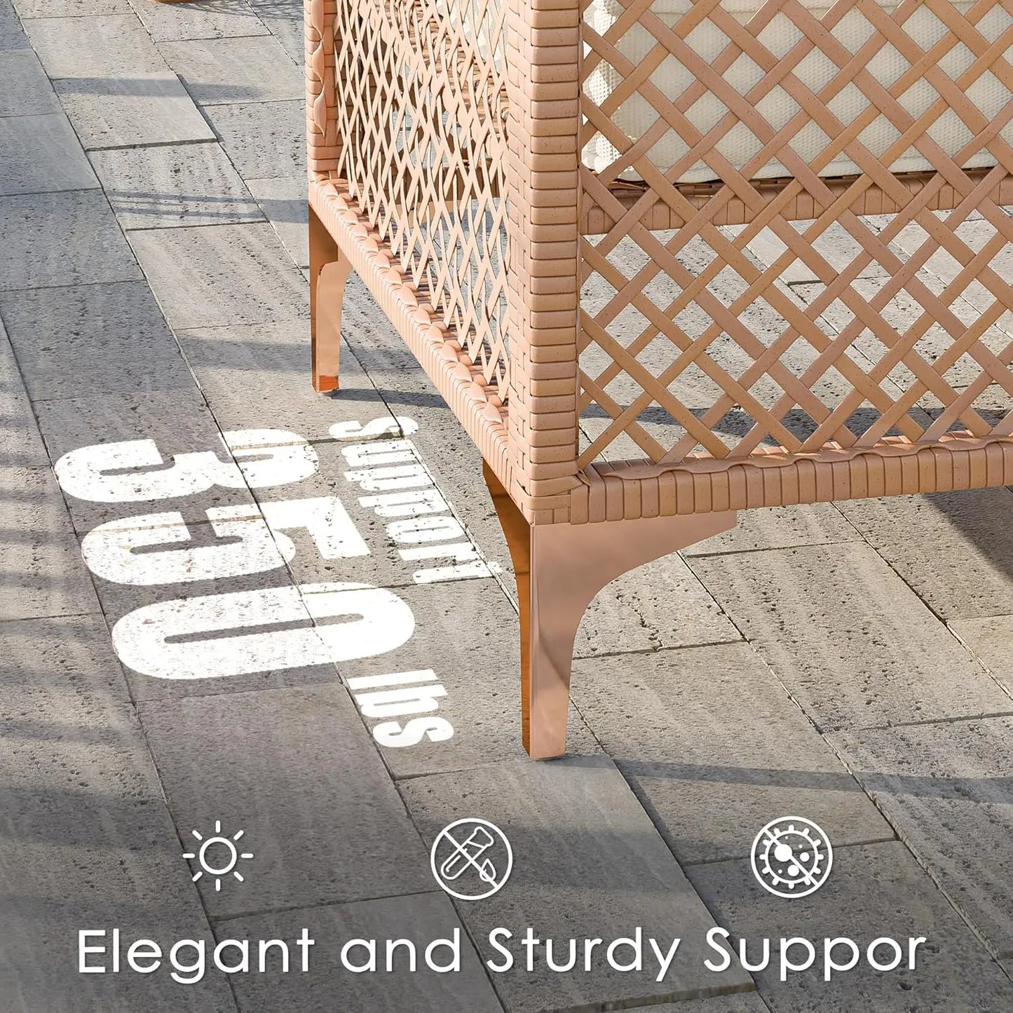 Xiaolang Wicker Patio Outdoor Conversation Set Cushions