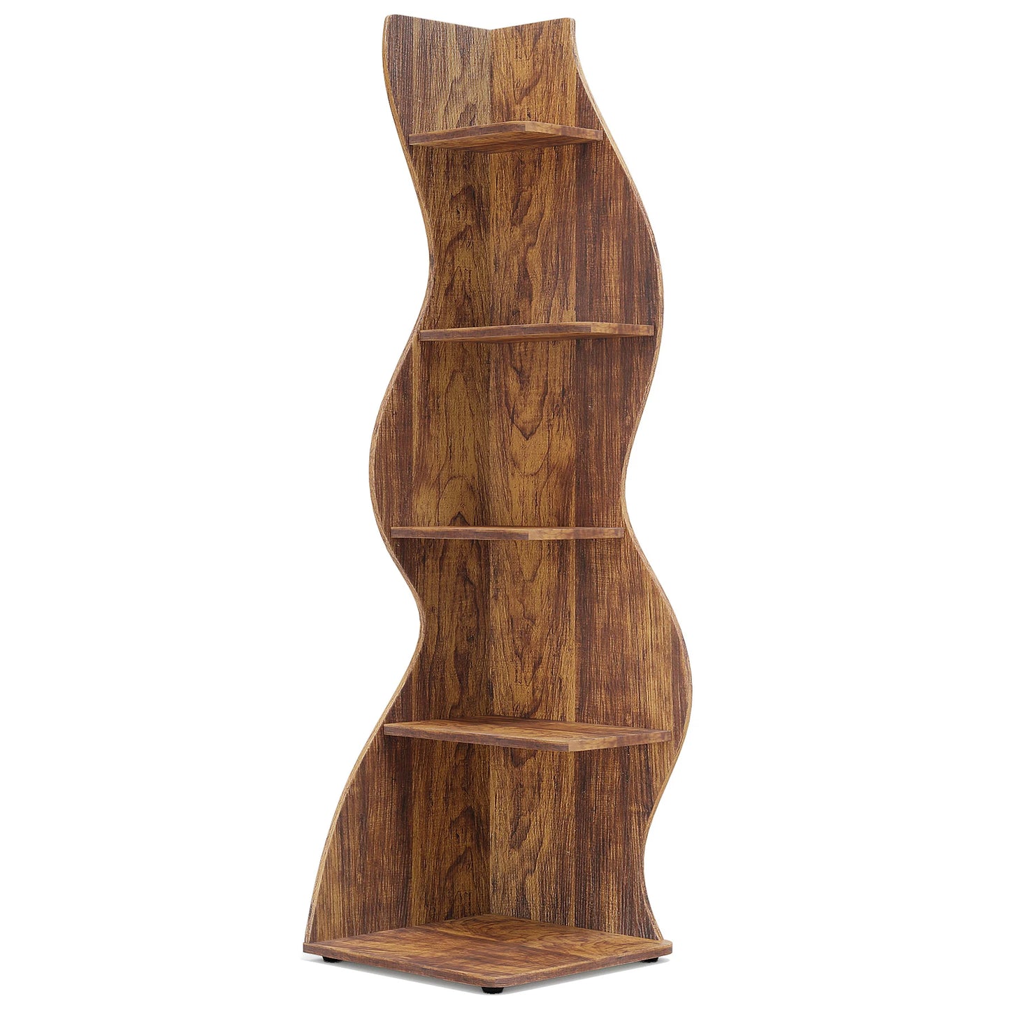 Tribesigns 5-Tier Corner Shelf Wall Bookshelf