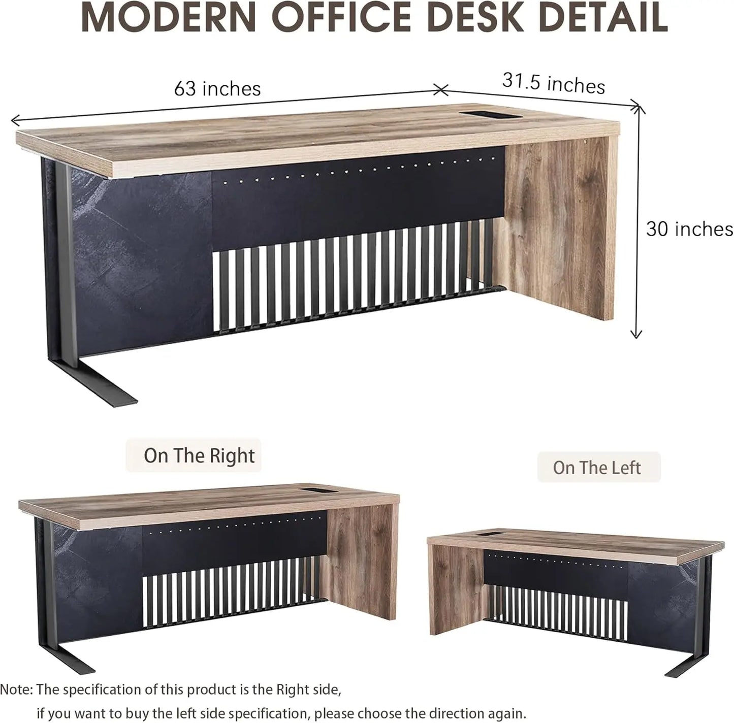 Modern Executive Office Desk For Home Office Computer Writing Desk