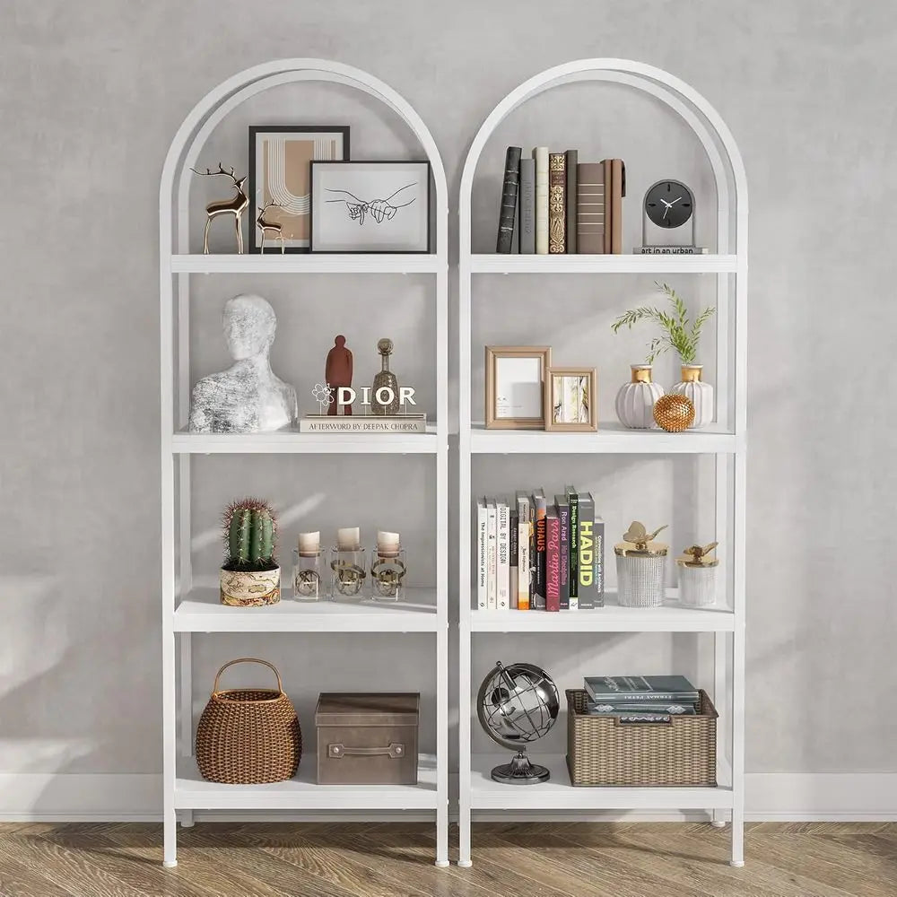 DAFIFY Open Bookshelf With Metal Frame Storage Rack